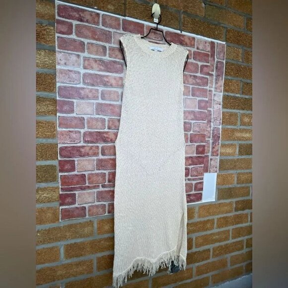 Callahan Fringe Isla Cream Column Dress size small - Picture 4 of 12